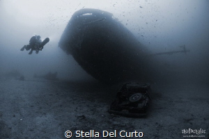 "Prow in backlight" - Wreck of Nasim (from 45 till 60 met... by Stella Del Curto 